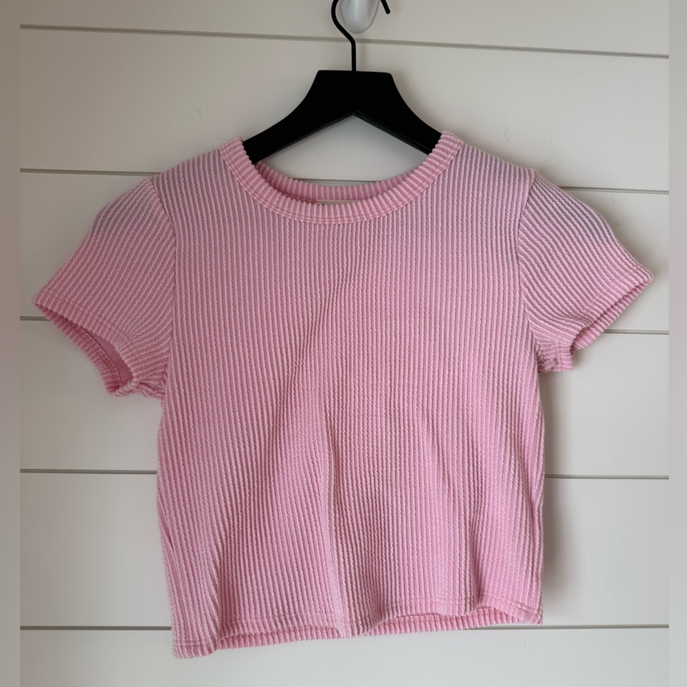 Von Maur Women’s Small Cropped Ribbed T-Shirt